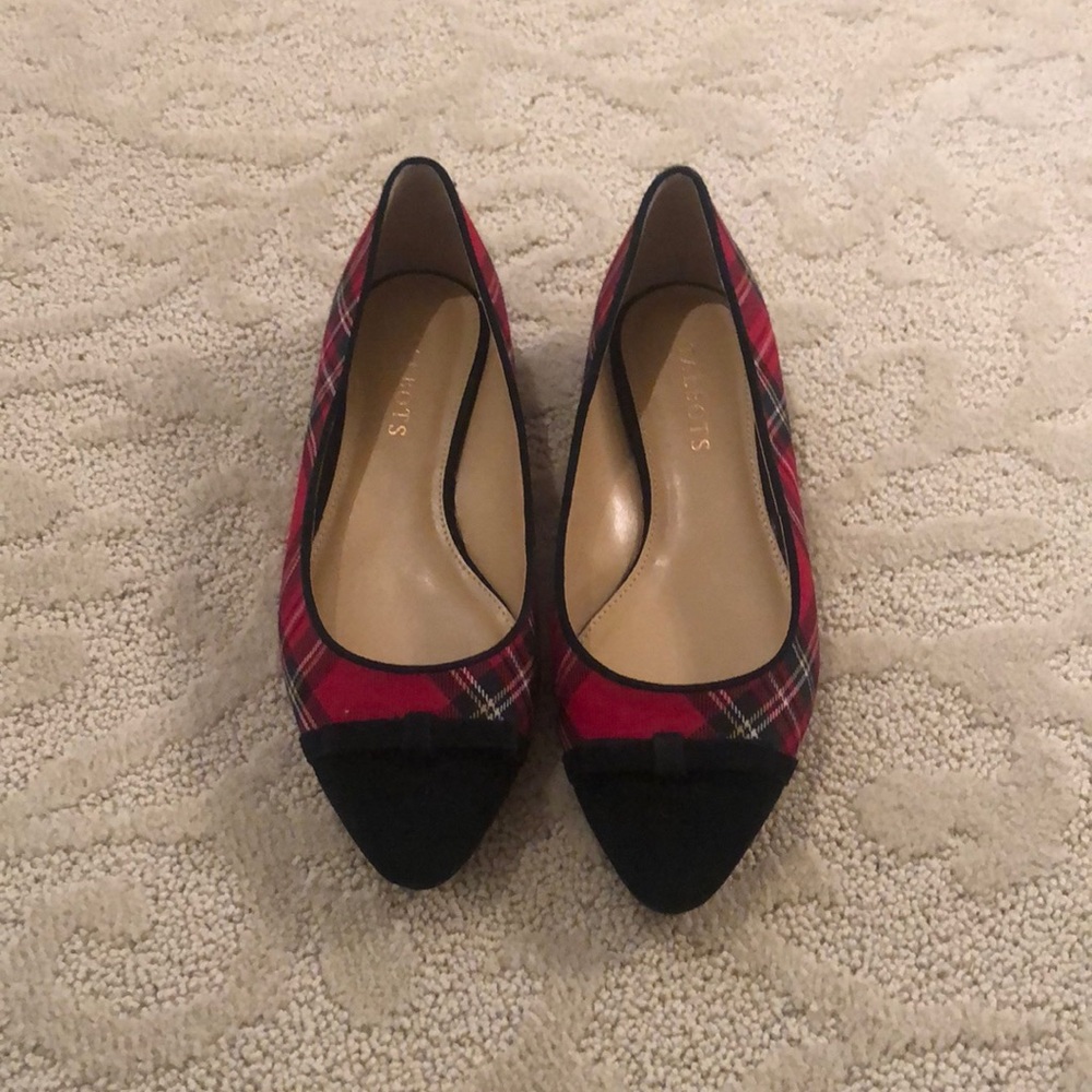 Talbots plaid flats